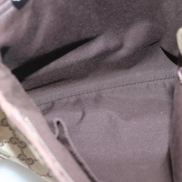 GUCCI GG Canvas Abbey Shoulder Bag Beige Gold 131326 Auth bs26658 - Picture 11 of 16